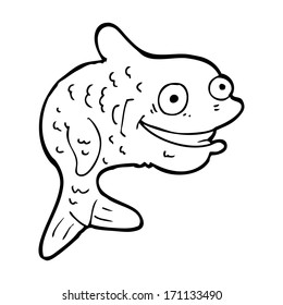 peces felices de dibujos animados
