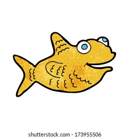 cartoon happy fish