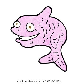 peces felices de dibujos animados