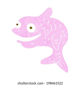 cartoon happy fish