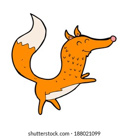 cartoon happy fox