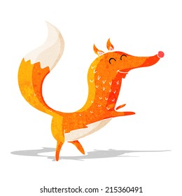 cartoon happy fox