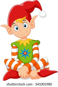 cartoon happy gnome 