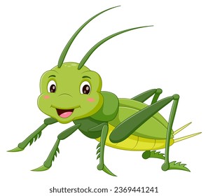 Cartoon-Hobbygrasshoper. Vektorgrafik