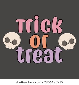 cartoon happy halloween fun illustration spooky slogan t-shirt decoration vector