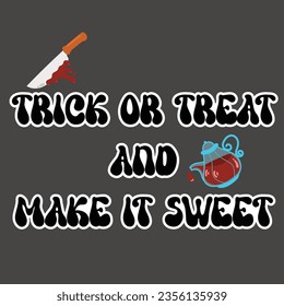 cartoon happy halloween fun illustration spooky slogan t-shirt decoration vector