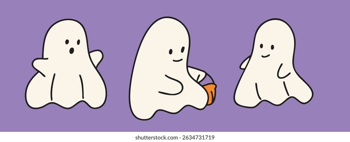 cartoon happy halloween fun illustration spooky slogan t-shirt decoration 