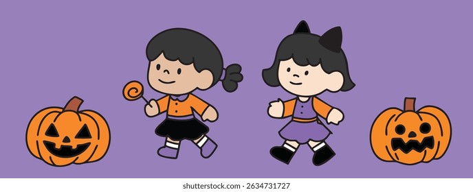cartoon happy halloween fun illustration spooky slogan t-shirt decoration 