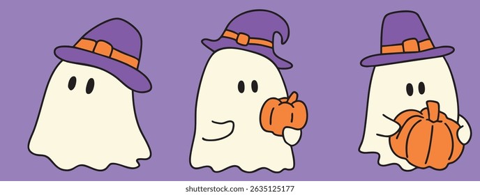 cartoon happy halloween fun illustration spooky slogan t-shirt decoration 