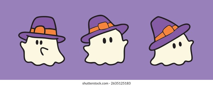 cartoon happy halloween fun illustration spooky slogan t-shirt decoration 