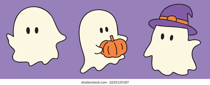 cartoon happy halloween fun illustration spooky slogan t-shirt decoration 