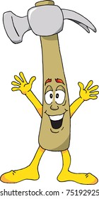Cartoon of a Happy Hammer