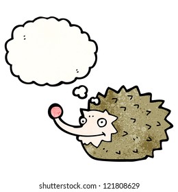 cartoon happy hedgehog