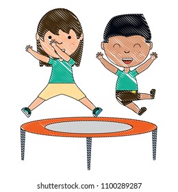 cartoon happy kids design
