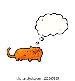 cartoon happy little cat