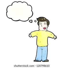 cartoon happy man