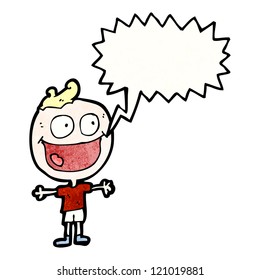 hombre feliz de dibujos animados