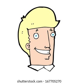 hombre feliz de dibujos animados