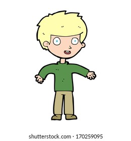 cartoon happy man