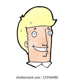 cartoon happy man