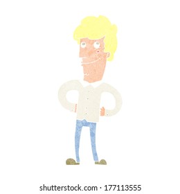 cartoon happy man