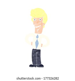 cartoon happy man