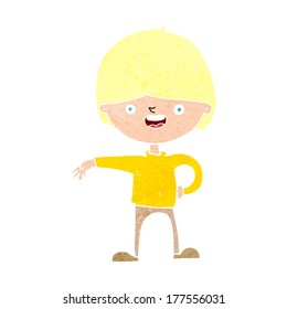 hombre feliz de dibujos animados