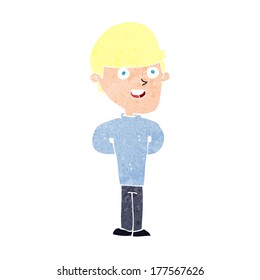 cartoon happy man