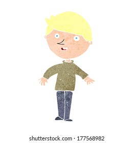 cartoon happy man