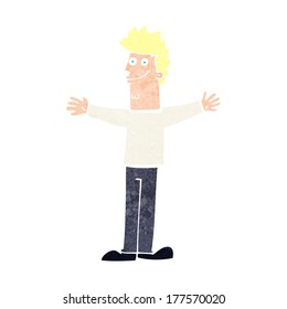 cartoon happy man