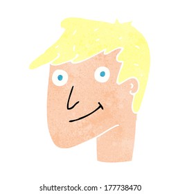 hombre feliz de dibujos animados