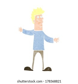 hombre feliz de dibujos animados