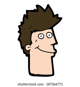 cartoon happy man