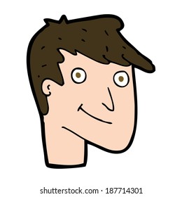 hombre feliz de dibujos animados