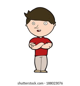 hombre feliz de dibujos animados