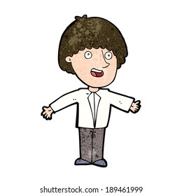 cartoon happy man