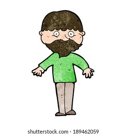 cartoon happy man