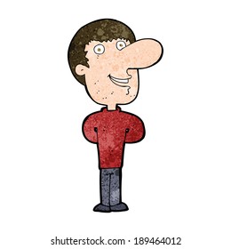 cartoon happy man