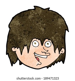 cartoon happy man