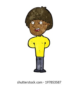 cartoon happy man