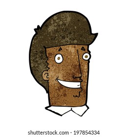 cartoon happy man