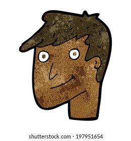 hombre feliz de dibujos animados
