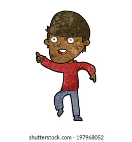 cartoon happy man