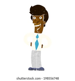 cartoon happy man