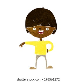 cartoon happy man