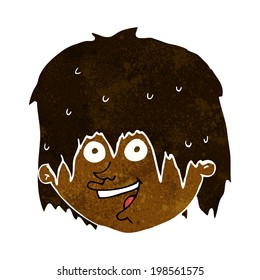 hombre feliz de dibujos animados