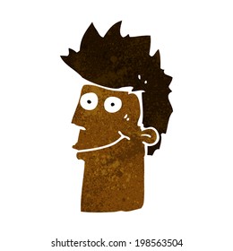 hombre feliz de dibujos animados