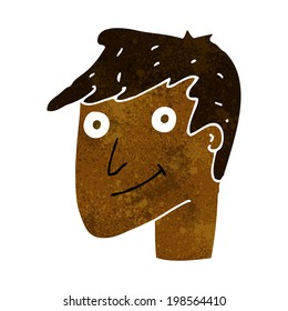 hombre feliz de dibujos animados
