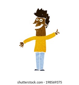 hombre feliz de dibujos animados