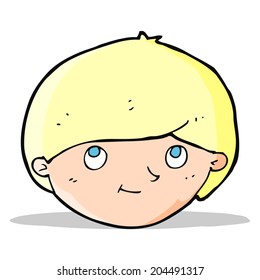 cartoon happy man